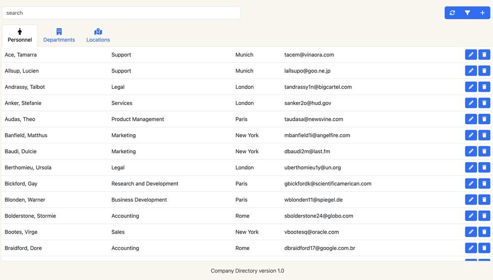 Company Directory